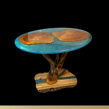 Oval 2-Burl Table