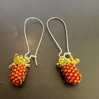 Beaded Single Berry Earrings By Katrina Husband