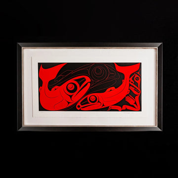 Two Dog Salmon by Robert Davidson (Haida)