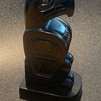 11cm Argillite Eagle Sculpture By Glen Pollard