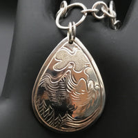 Sleeping Beauty sterling silver  Charm Bracelet with 3 sterling silver charms