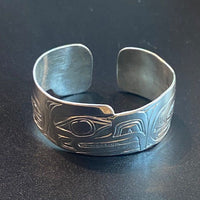1 Inch Sterling Silver Eagle Bracelet With Cut-Out By Garner moody