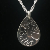 Butter Clam small sterling silver drop pendant