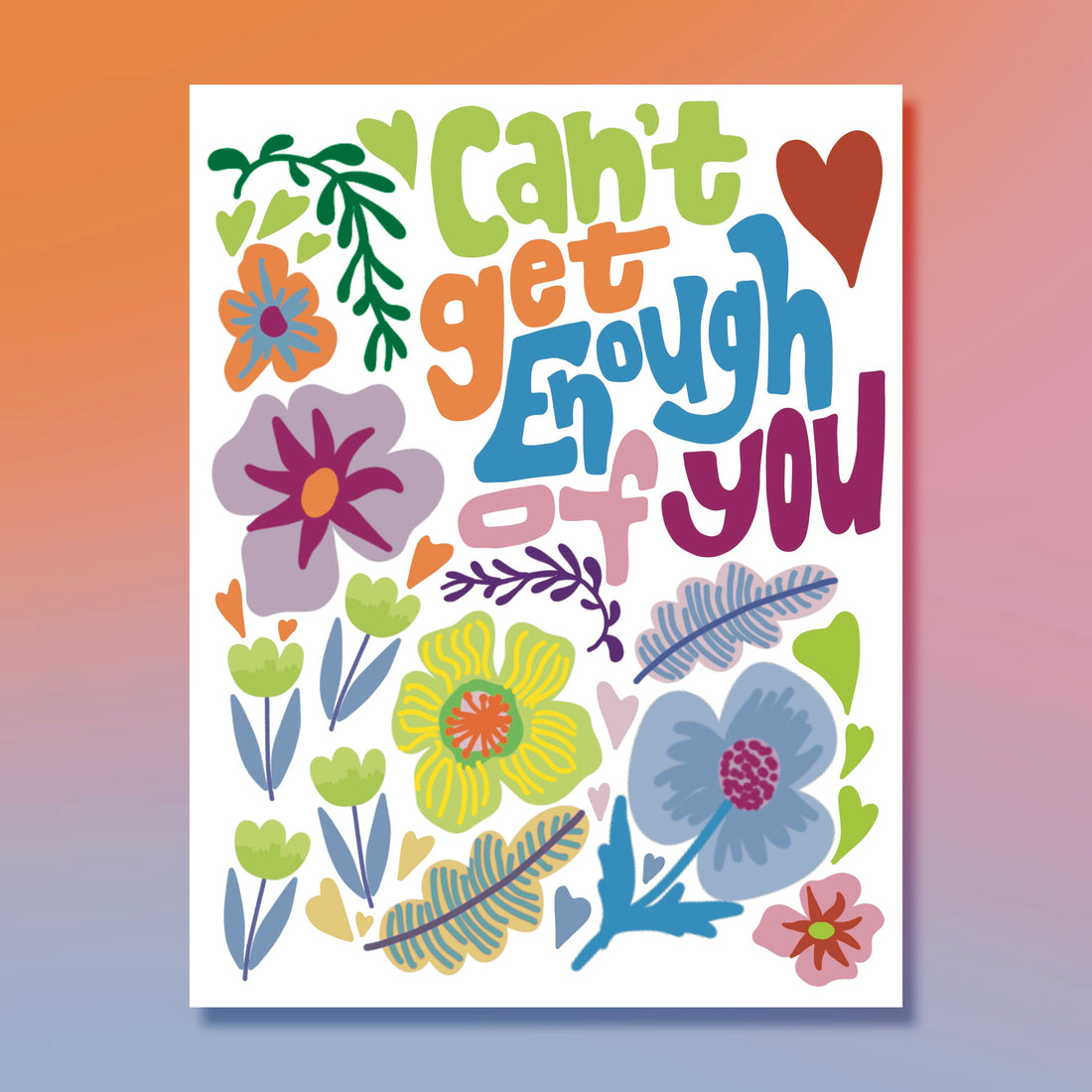 Can't Get Enough of You Card