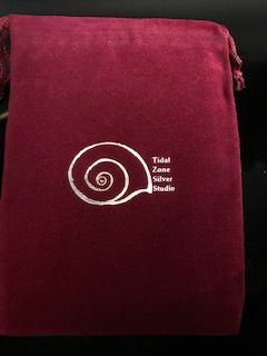 Butter Clam Drop Sterling Silver Pendant