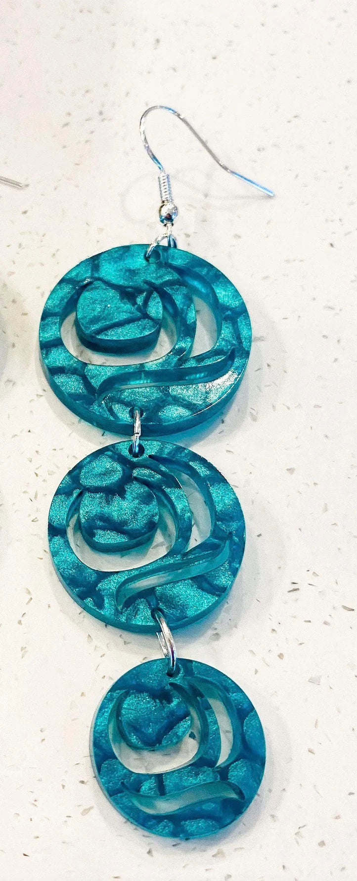 Totem Design Moon Drops Hanging Earrings