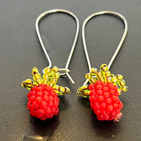 Beaded Single Berry Earrings By Katrina Husband