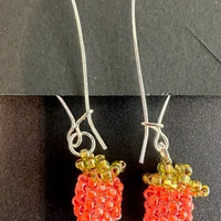 Beaded Single Berry Earrings By Katrina Husband