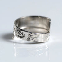 Silver Hummingbird Wrap Ring