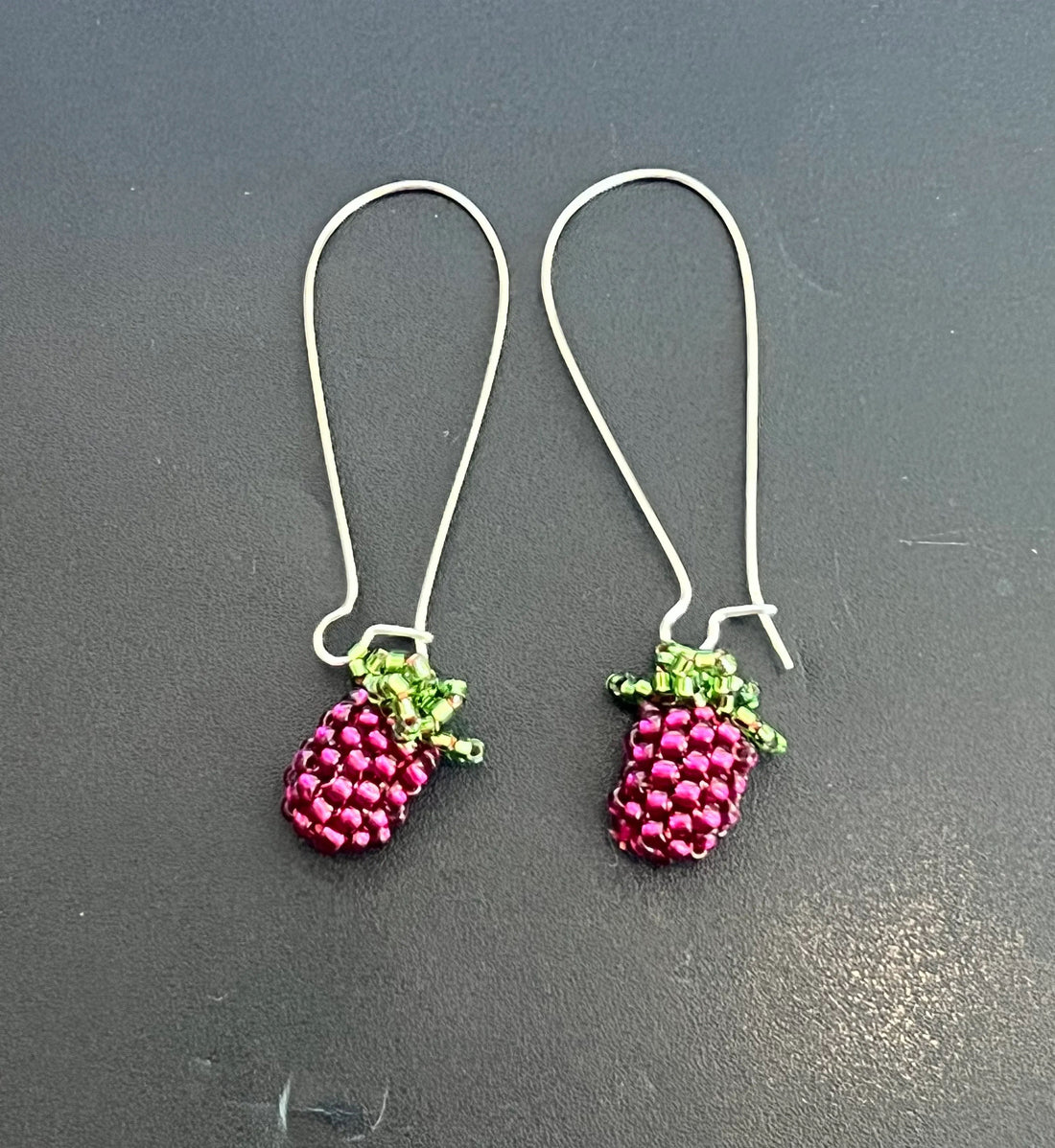 Beaded Single Berry Earrings By Katrina Husband